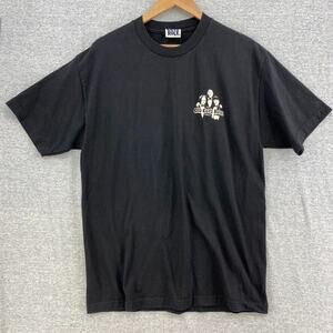 Old Guys Rule Tshirt Mens Large Black Graphic Larry Curly Mo Tee Short Sleeve